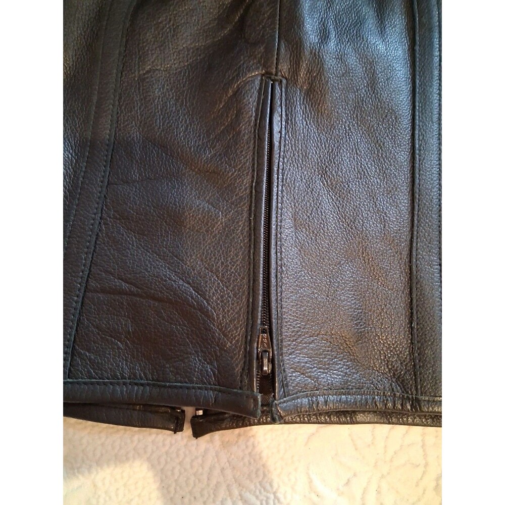 NEW First Classics Black Leather MoMotorcycle Rid… - image 6